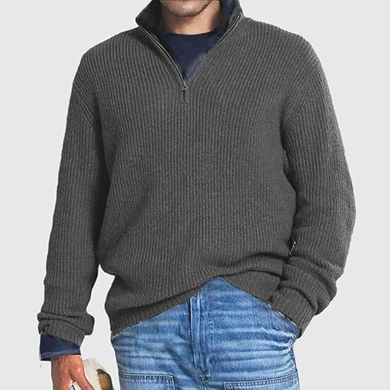 Langer Trucker-Pullover für Herren | Warm