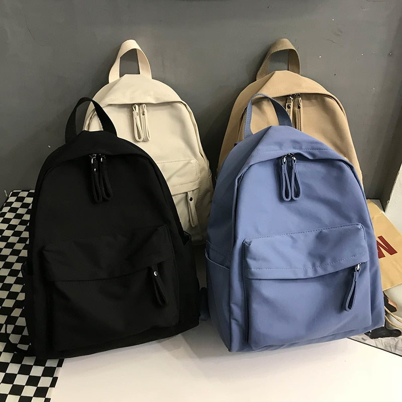 Leichter, faltbarer Schulrucksack aus Canvas – ideal für Schule und Reisen, mit verstellbaren Schultergurten