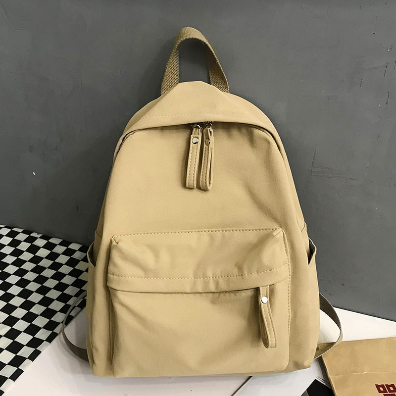Leichter, faltbarer Schulrucksack aus Canvas – ideal für Schule und Reisen, mit verstellbaren Schultergurten