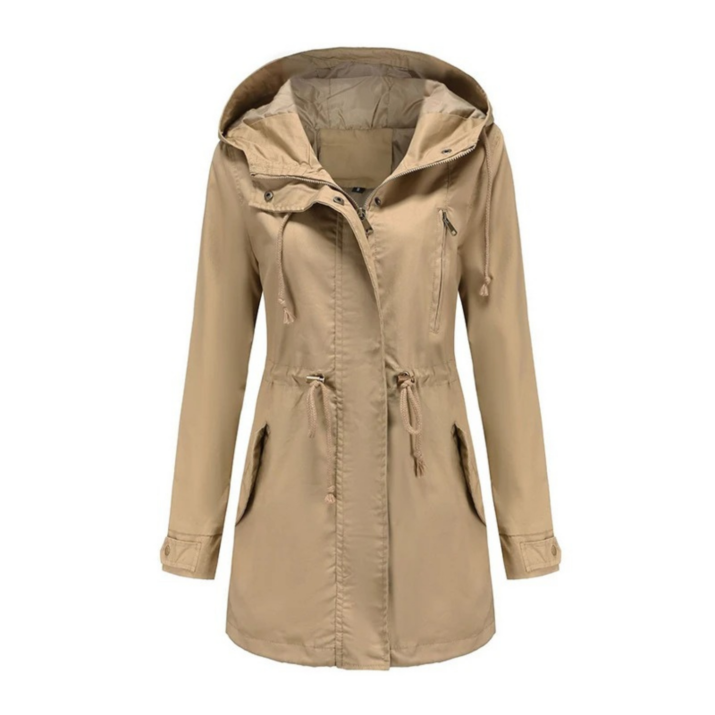 Leichter Wasserfester Damen Trenchcoat mit Eleganten Revers – Atmungsaktiv und Ideal für Sommerregen