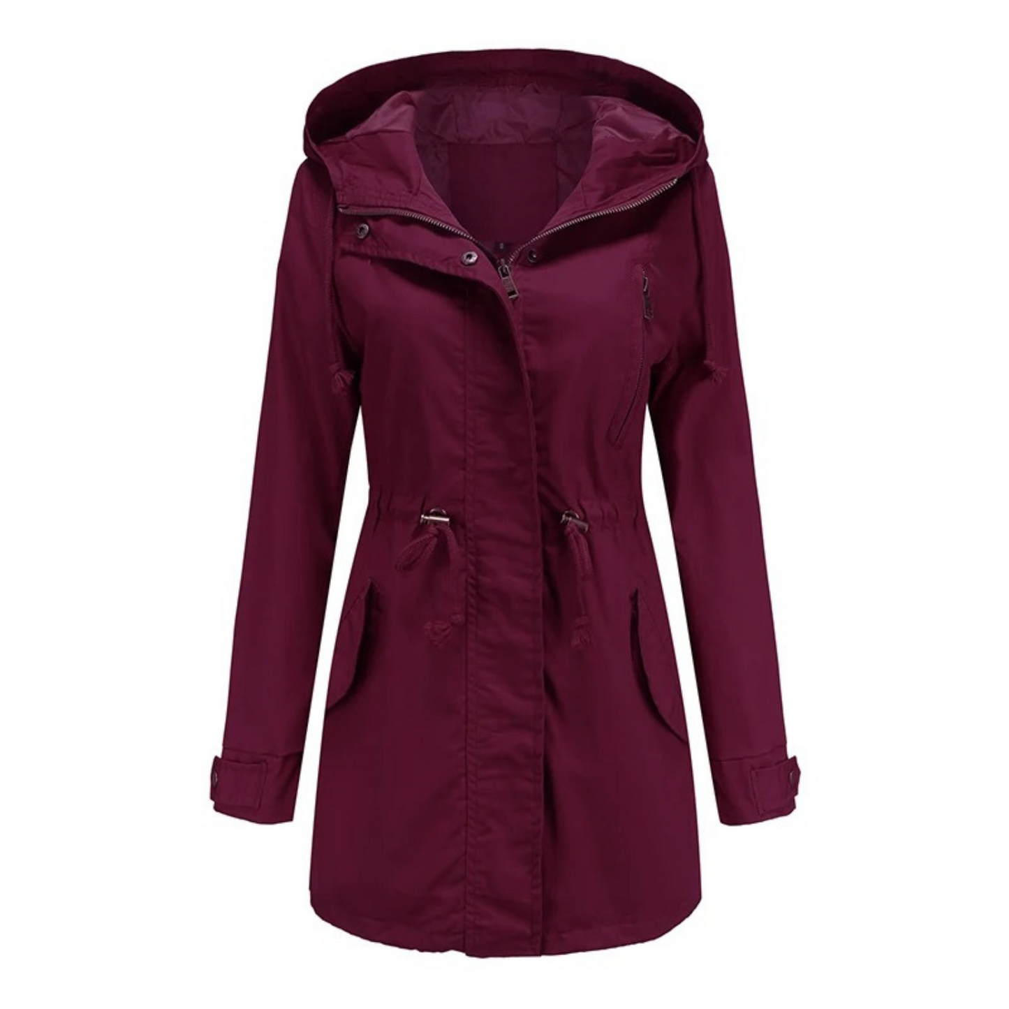 Leichter Wasserfester Damen Trenchcoat mit Eleganten Revers – Atmungsaktiv und Ideal für Sommerregen