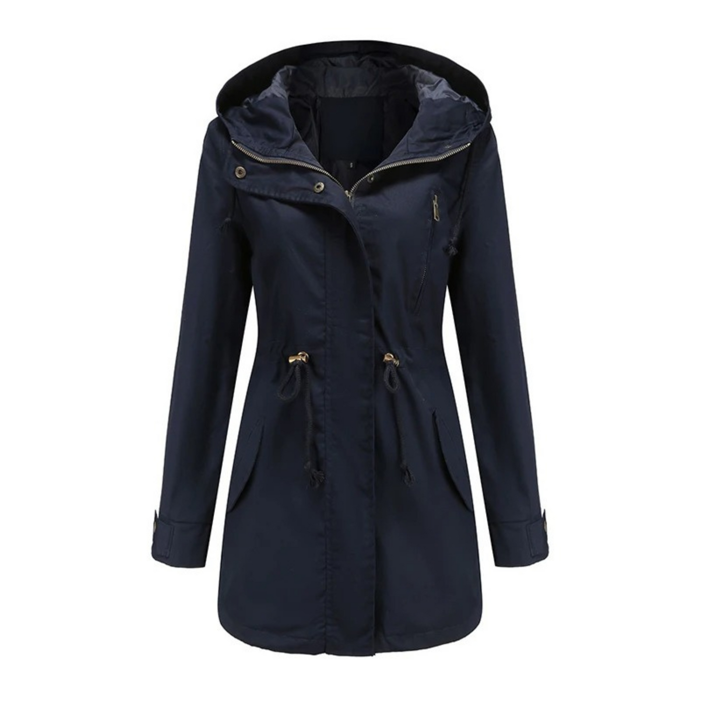 Leichter Wasserfester Damen Trenchcoat mit Eleganten Revers – Atmungsaktiv und Ideal für Sommerregen