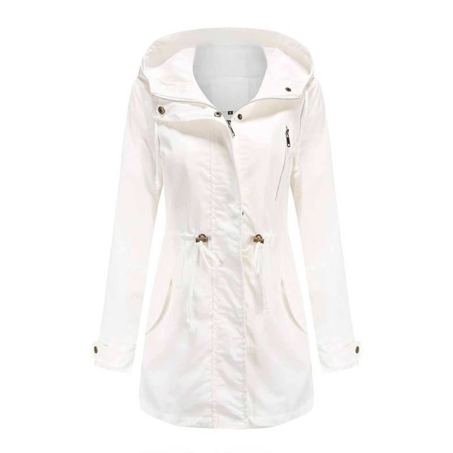 Leichter Wasserfester Damen Trenchcoat mit Eleganten Revers – Atmungsaktiv und Ideal für Sommerregen