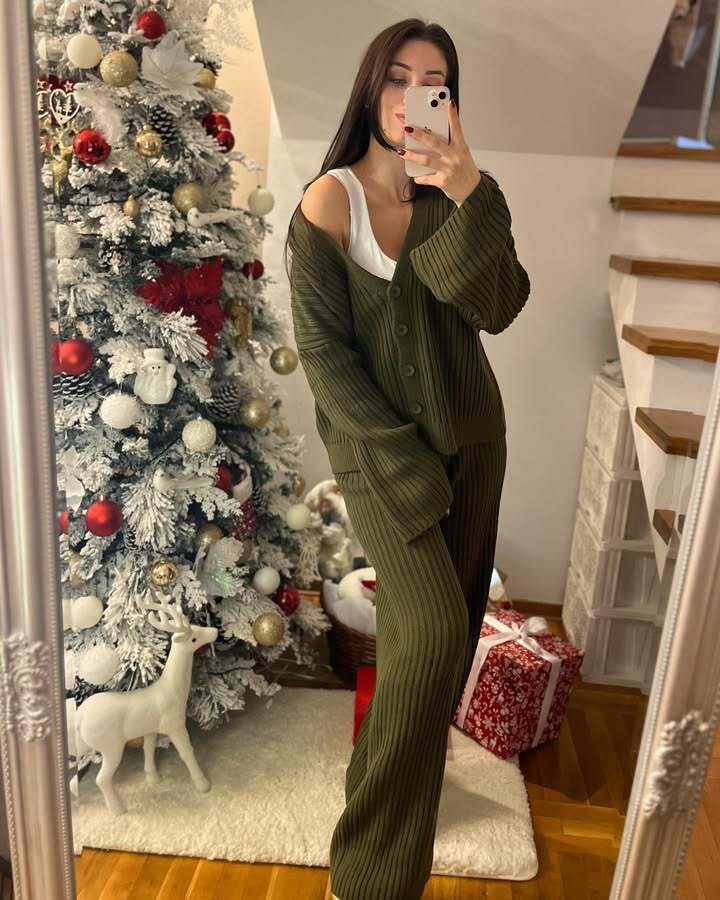 Loungewear Set Damen | Strickmode Für Freizeit Und Zuhause