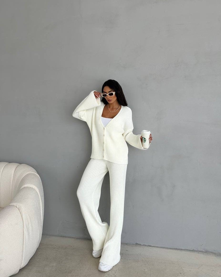 Loungewear Set Damen | Strickmode Für Freizeit Und Zuhause