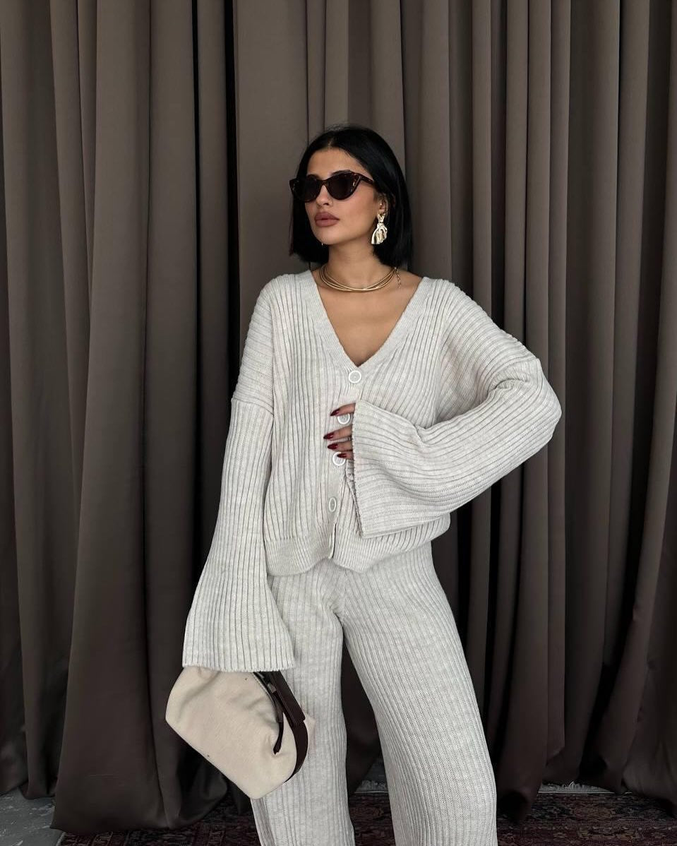 Loungewear Set Damen | Strickmode Für Freizeit Und Zuhause