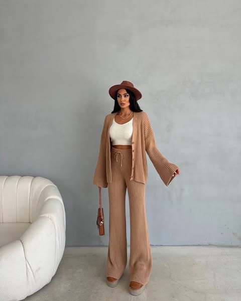 Loungewear Set Damen | Strickmode Für Freizeit Und Zuhause