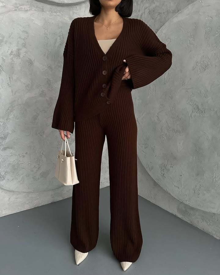 Loungewear Set Damen | Strickmode Für Freizeit Und Zuhause