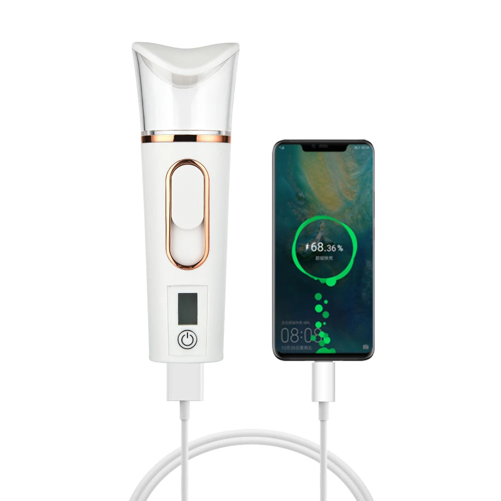 LumiSpray Gesichtsnebelgerät | Hautpflege Gadget für Feuchtigkeit und Erfrischung