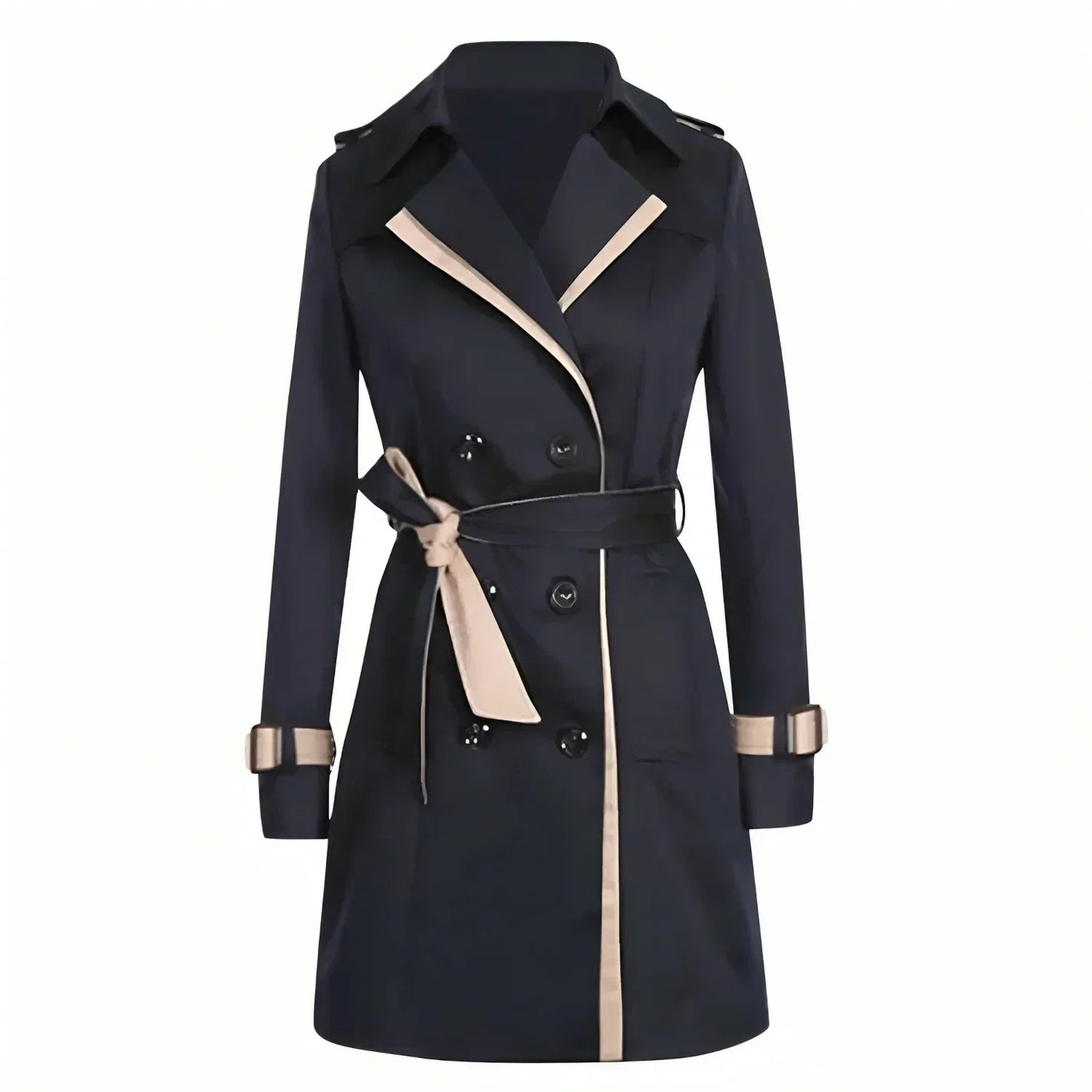 Mäntel Damen | Kurzer Trenchcoat für Damen im Herbst und Frühling