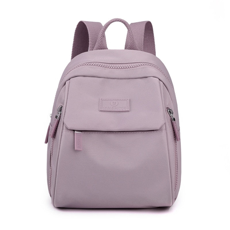 Mini Rucksack Damen – Leichter Tagesrucksack mit Mehreren Fächern und Verstellbaren Trägern – Ideal für Reisen und Schule