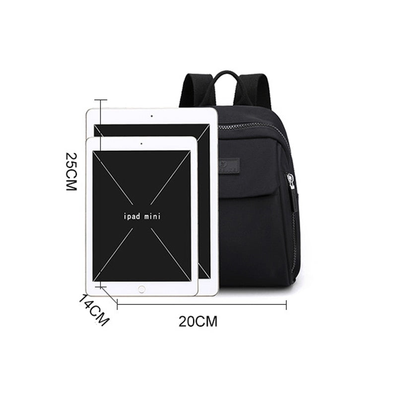 Mini Rucksack Damen – Leichter Tagesrucksack mit Mehreren Fächern und Verstellbaren Trägern – Ideal für Reisen und Schule