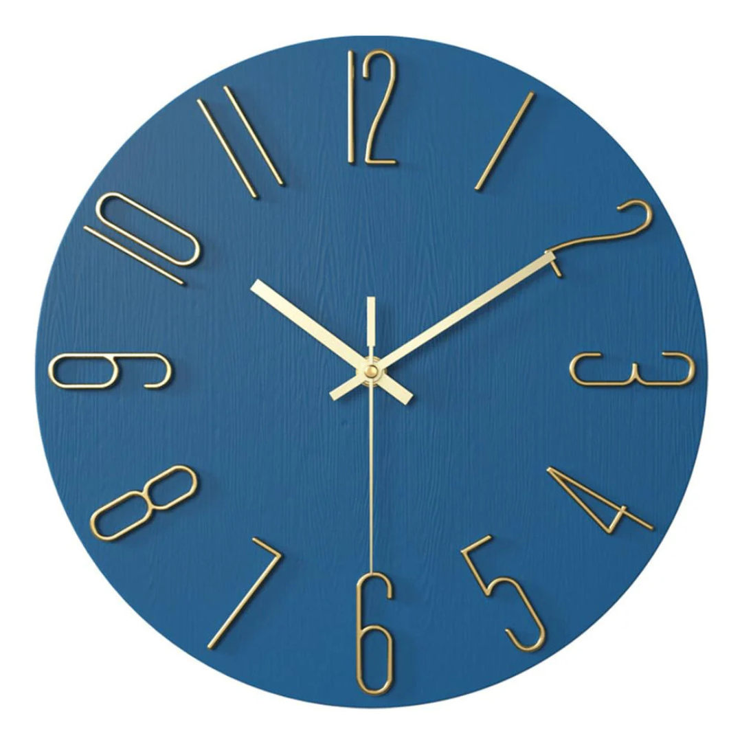 Moderne Wanduhr aus Kunststoff – minimalistisches Design für stilvolle Wohnräume, geräuschloser Betrieb