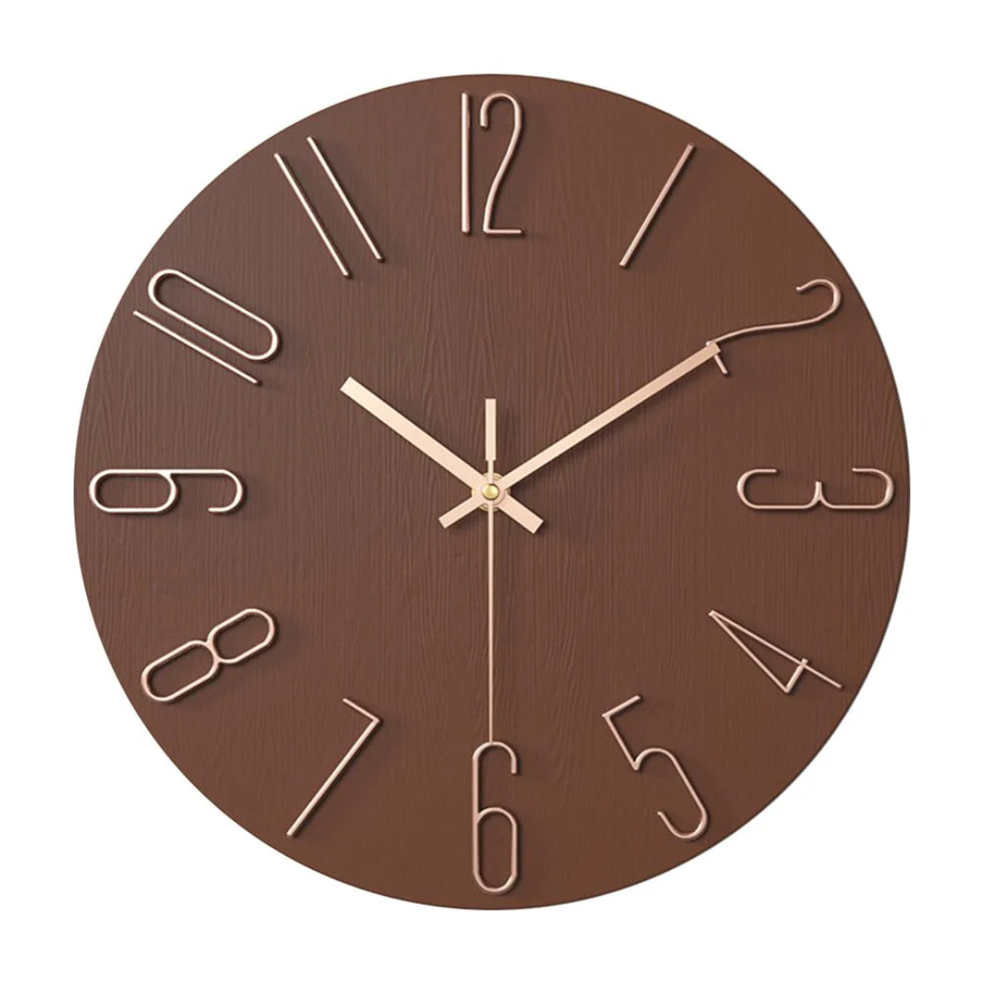 Moderne Wanduhr aus Kunststoff – minimalistisches Design für stilvolle Wohnräume, geräuschloser Betrieb