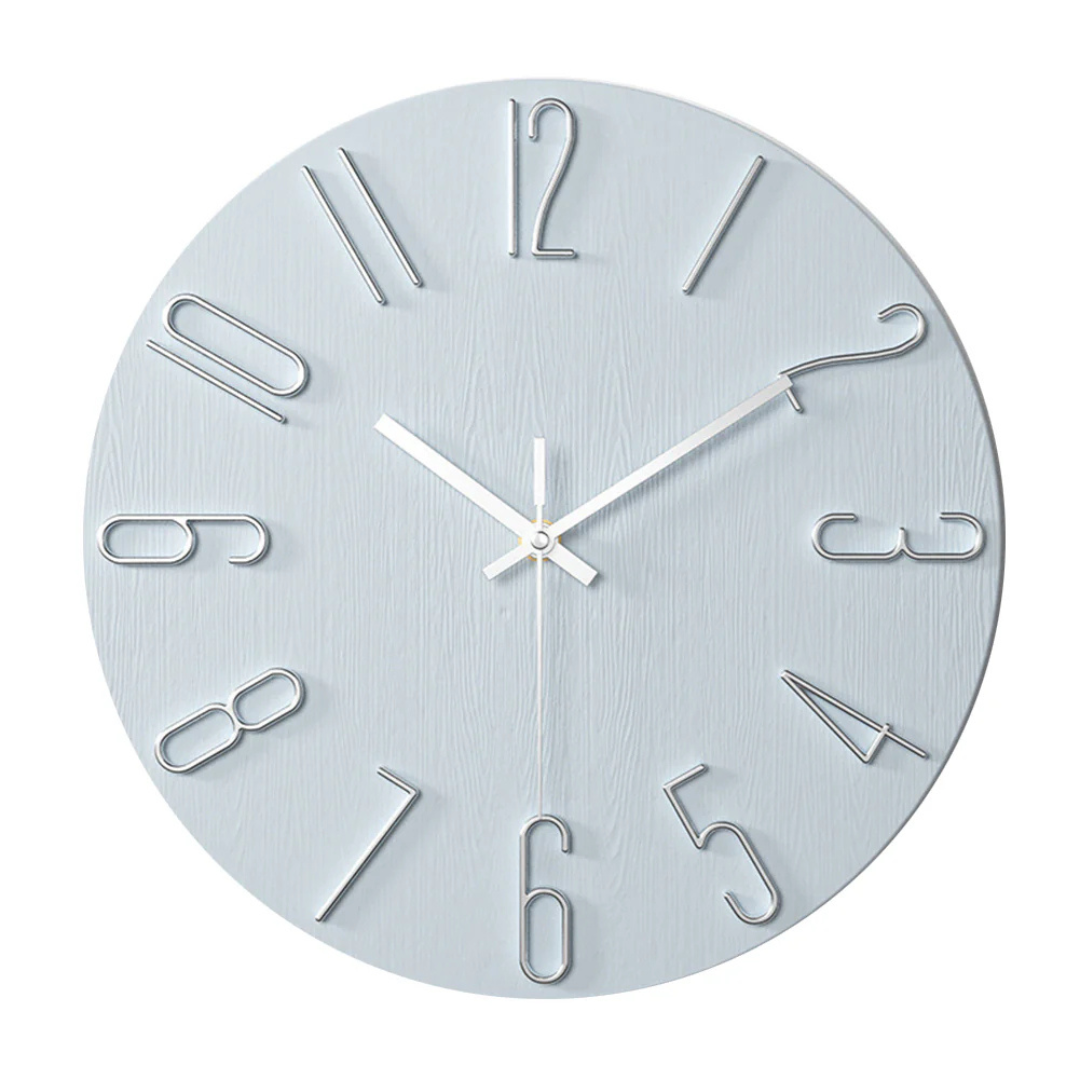 Moderne Wanduhr aus Kunststoff – minimalistisches Design für stilvolle Wohnräume, geräuschloser Betrieb