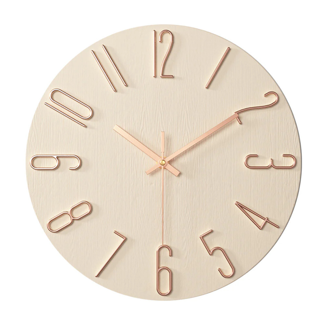 Moderne Wanduhr aus Kunststoff – minimalistisches Design für stilvolle Wohnräume, geräuschloser Betrieb