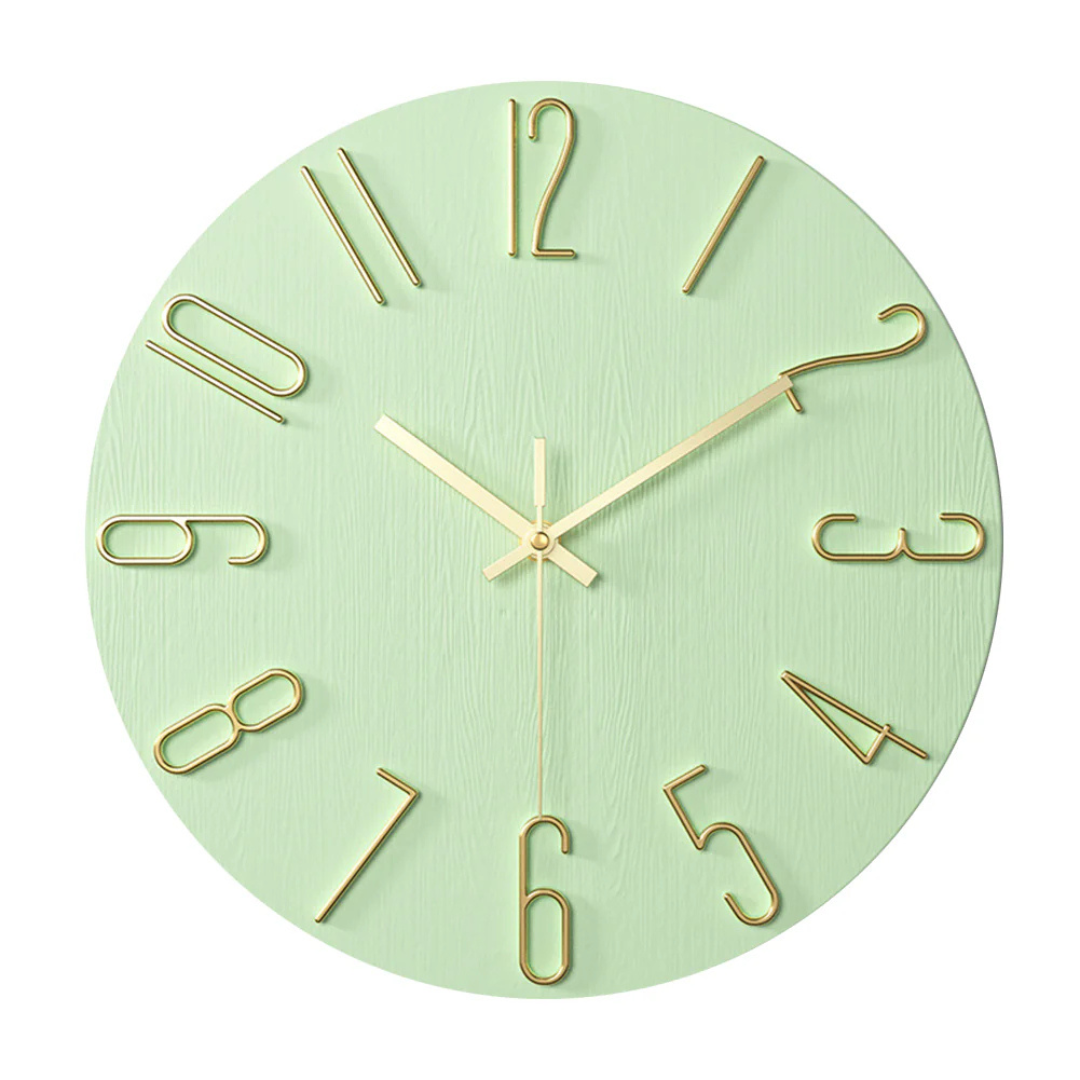 Moderne Wanduhr aus Kunststoff – minimalistisches Design für stilvolle Wohnräume, geräuschloser Betrieb