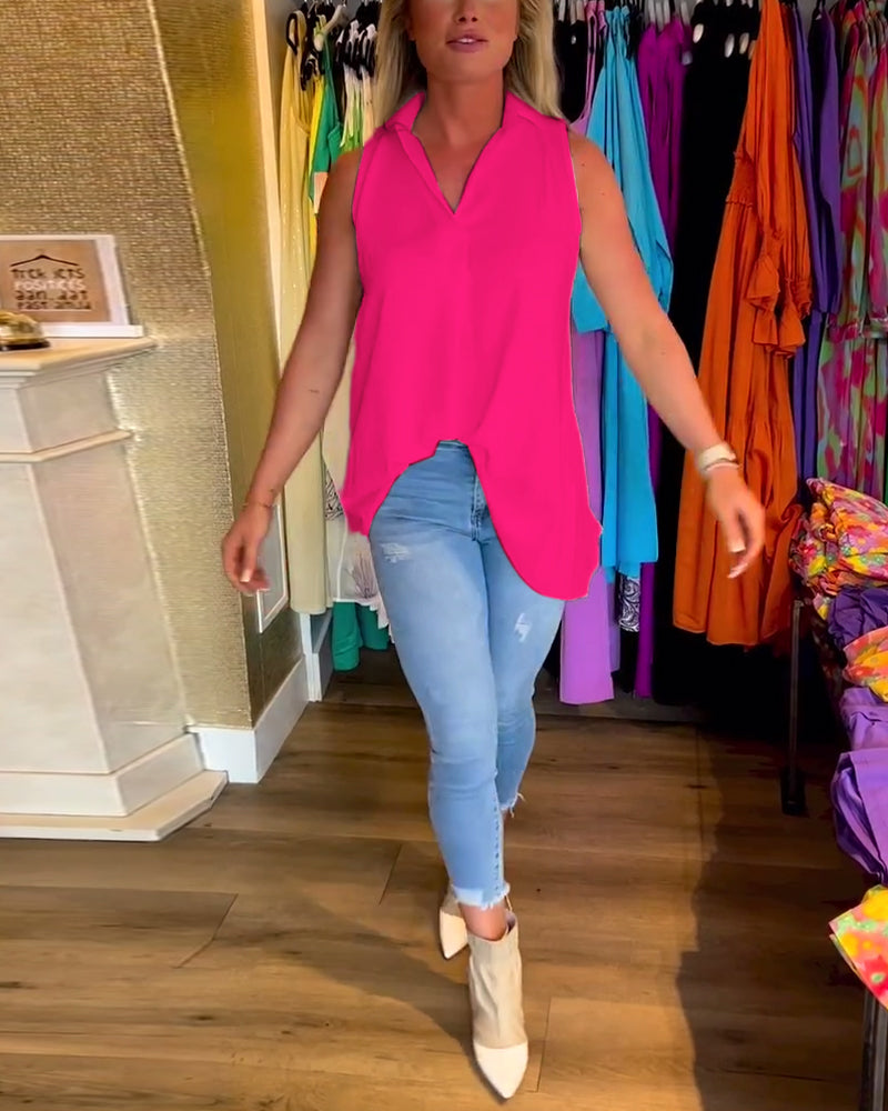 Mouwloses Top mit Ruches | Damenmode Sommer für vielseitige Anlässe