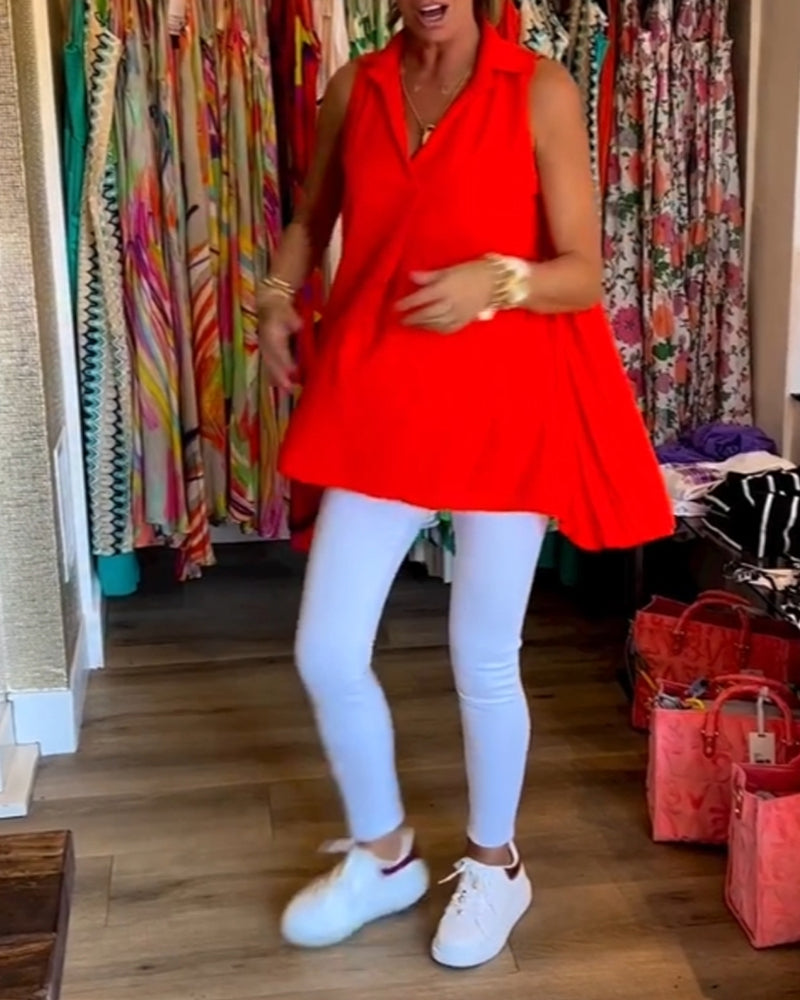 Mouwloses Top mit Ruches | Damenmode Sommer für vielseitige Anlässe