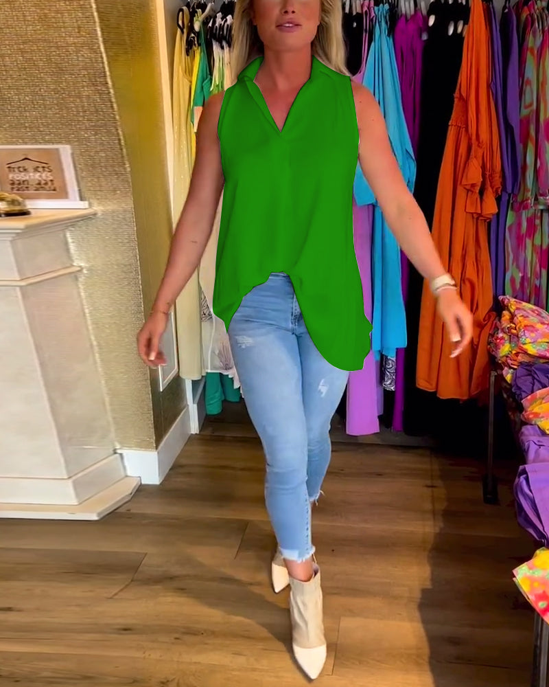 Mouwloses Top mit Ruches | Damenmode Sommer für vielseitige Anlässe