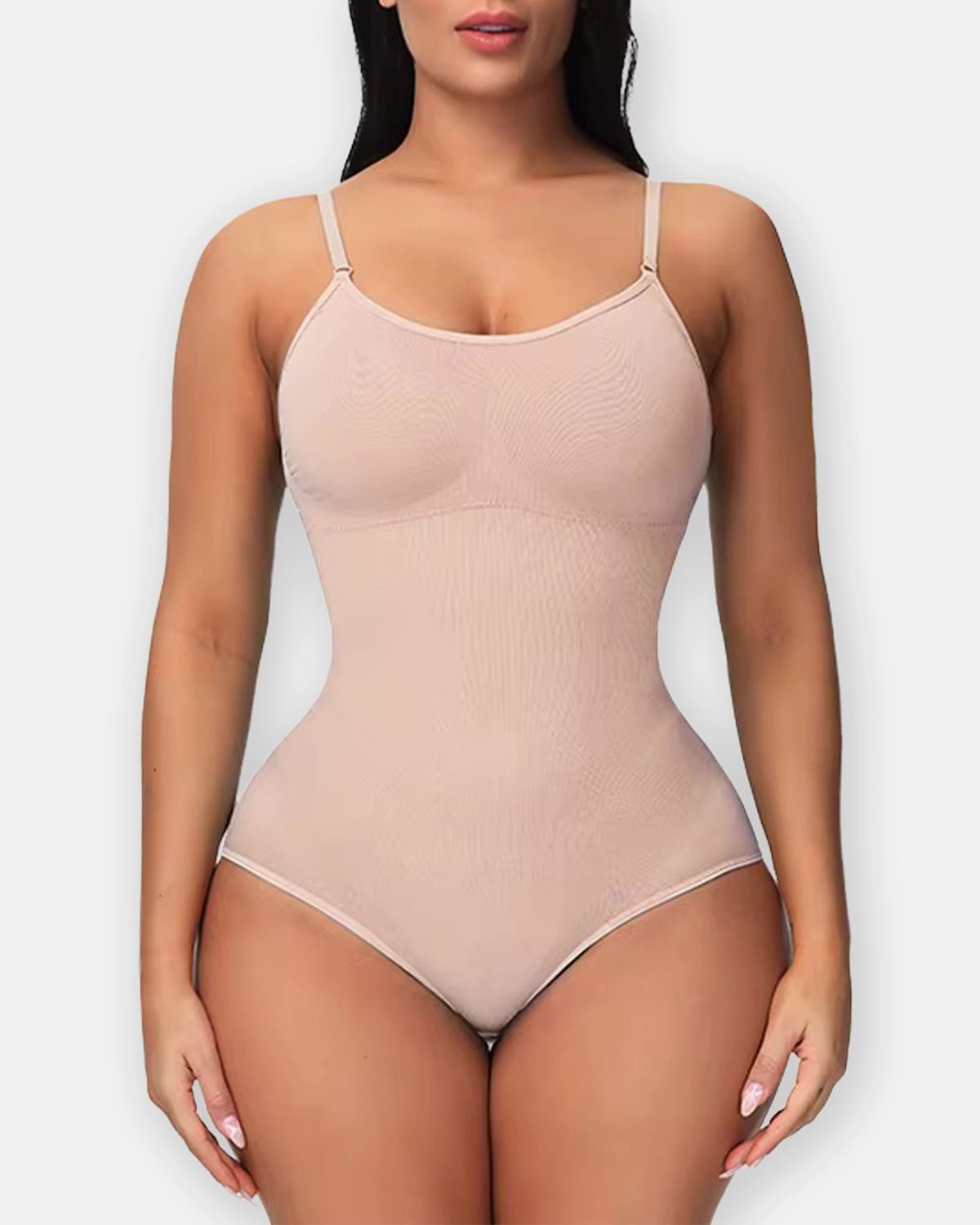 Nahtloser Shapewear Body mit 3D-Ausschnitt – Komfortable Figurformung, Verstellbare Schultergurte, Atmungsaktives Material