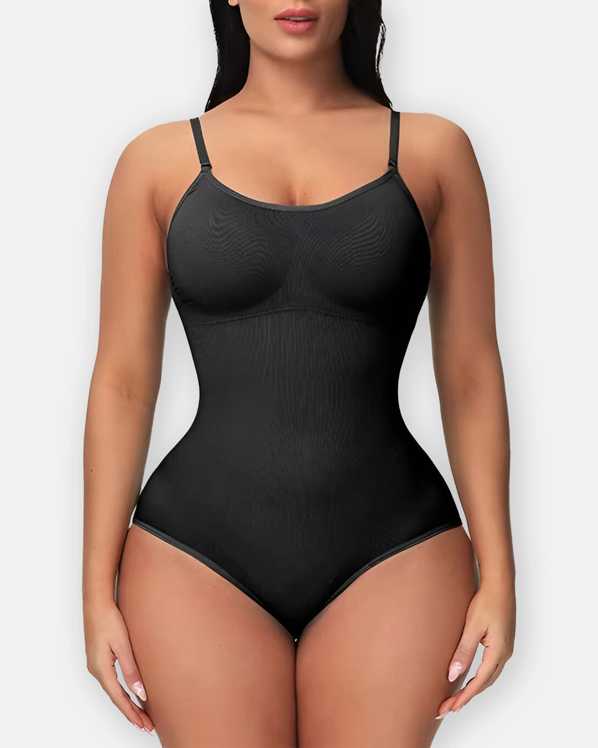Nahtloser Shapewear Body mit 3D-Ausschnitt – Komfortable Figurformung, Verstellbare Schultergurte, Atmungsaktives Material