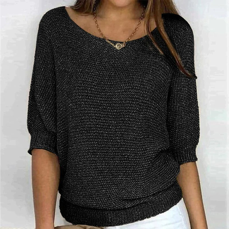 Oberteile Damen | Cosy Knit Top für Damen, Alle Jahreszeiten, Stil und Komfort