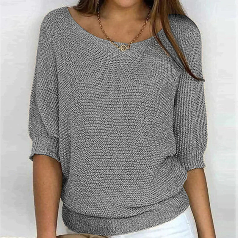 Oberteile Damen | Cosy Knit Top für Damen, Alle Jahreszeiten, Stil und Komfort