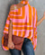 Rayures orange/roses