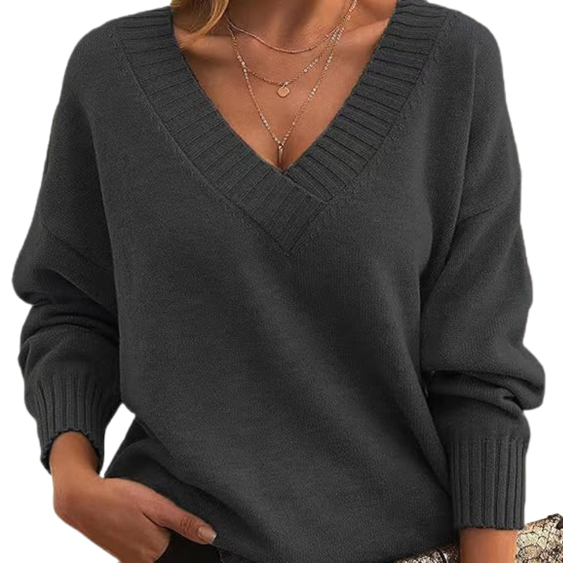 Pullover Damen | V-Ausschnitt Wintermode für Damen