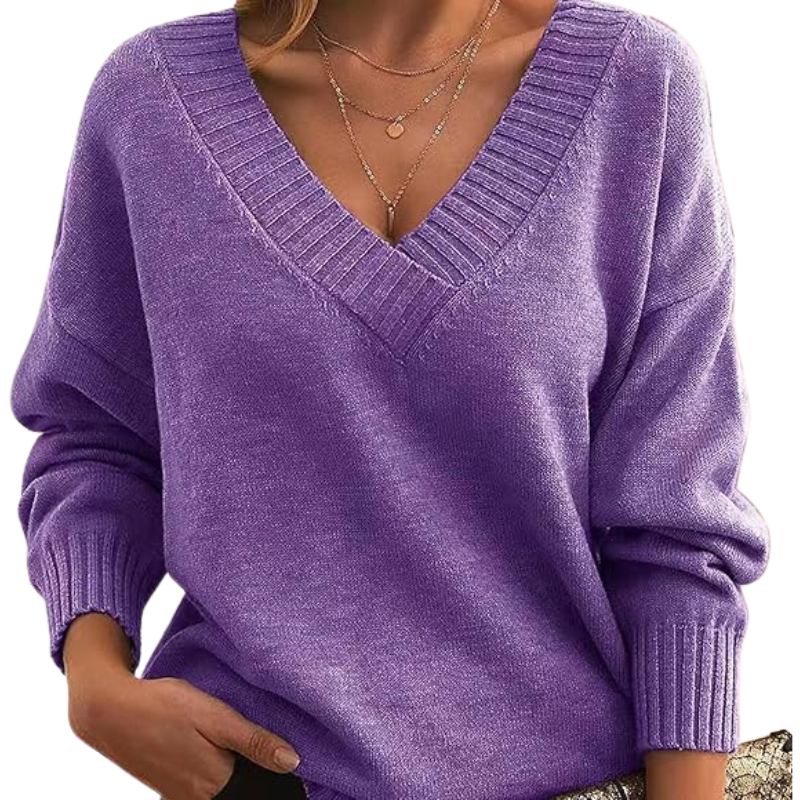 Pullover Damen | V-Ausschnitt Wintermode für Damen