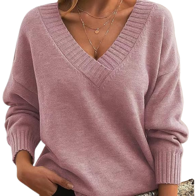 Pullover Damen | V-Ausschnitt Wintermode für Damen