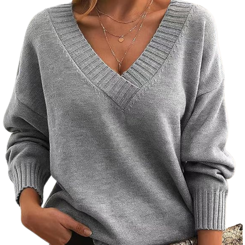 Pullover Damen | V-Ausschnitt Wintermode für Damen