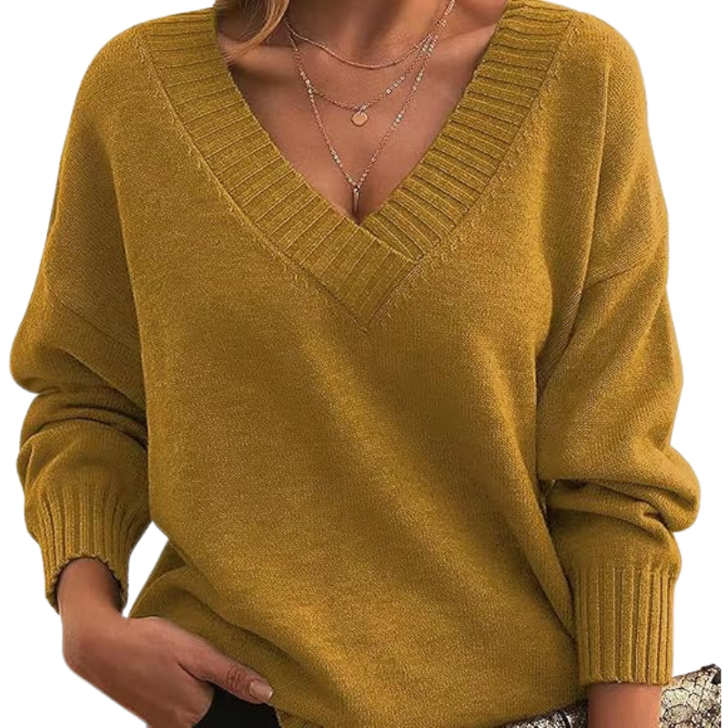 Pullover Damen | V-Ausschnitt Wintermode für Damen