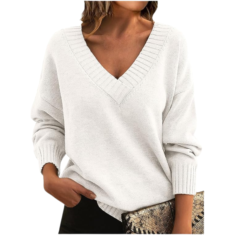 Pullover Damen | V-Ausschnitt Wintermode für Damen