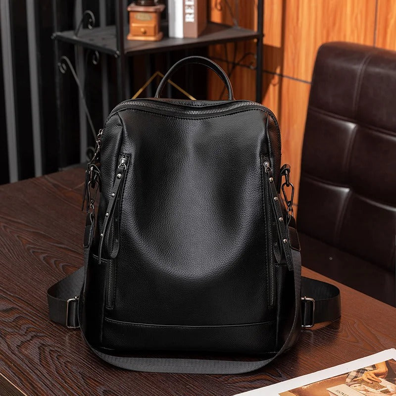 Rucksack | Leder Rucksack Damen für Alltag und Reisen