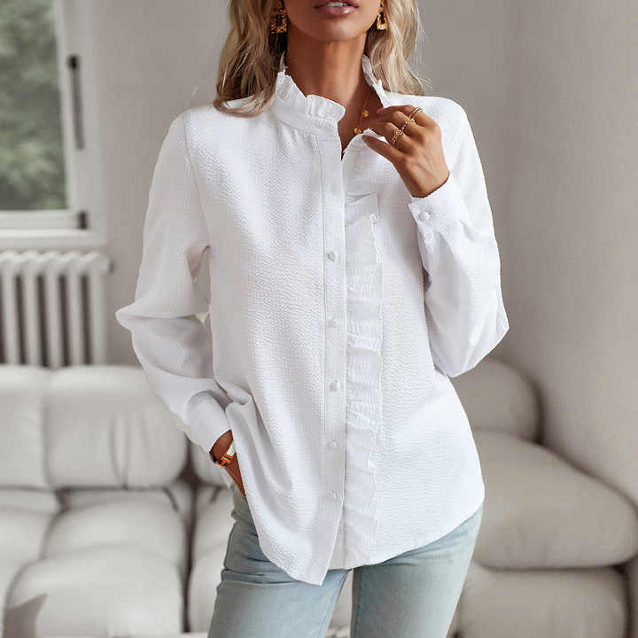 Rüschenshirt | Oberteile Für Damen | Büro Und Freizeit