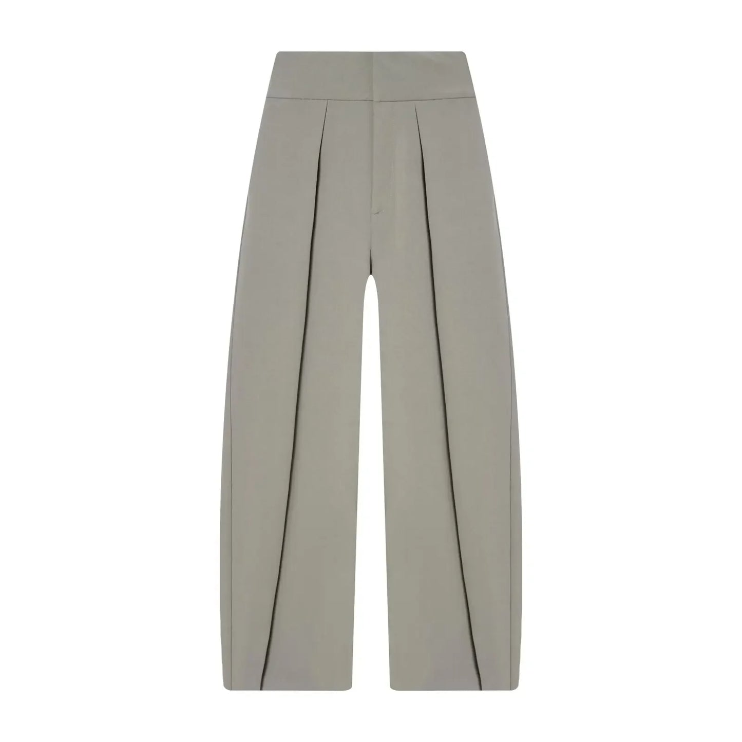 Women's High Waist Front Pleats Wide Leg Pants | Slim Fit