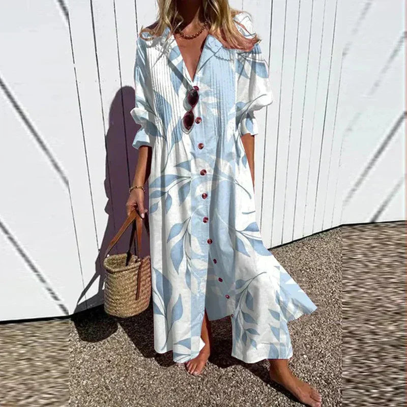Damen Boho Kleid mit fließender Silhouette – Stilvolle Leichtigkeit für sonnige Tage