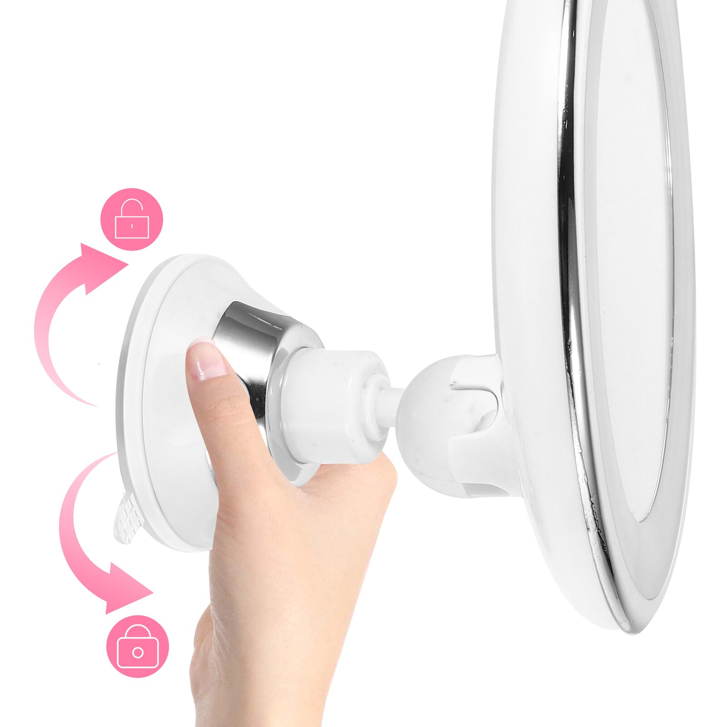 Schminkspiegel Mit Licht | LED 10x Vergrößerung Für Präzise Kosmetik-Anwendung