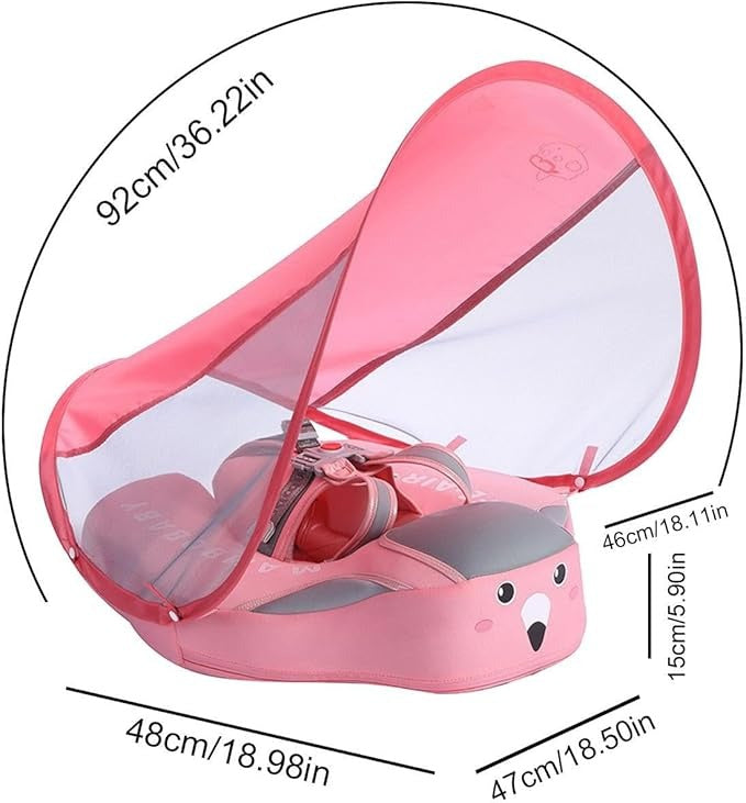 Schwimmtrainer für Kinder mit Auftrieb – Sicheres und Bequemes Aufblasbares Design für 3-24 Monate