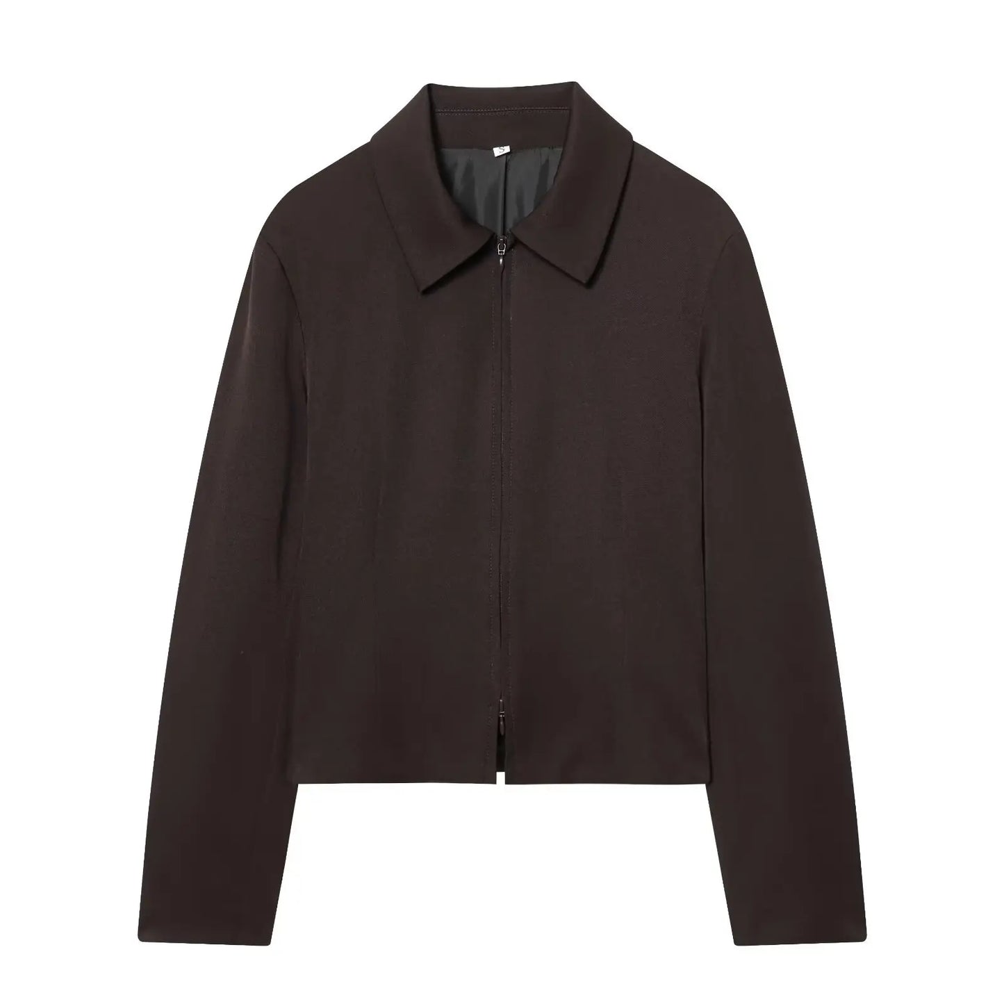Set damă două piese cu jachetă scurtă și pantaloni cu picior drept | Stil asortat