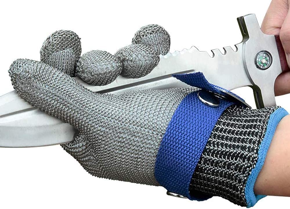 Sicherheitshandschuhe aus Edelstahl mit Ergonomischem Design – Schnittfest und Korrosionsbeständig für Industrie und Haushalt
