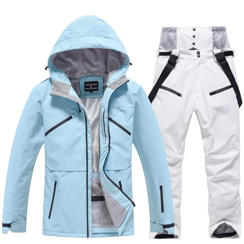 Skianzug | Winter Skianzug Kaufen für Unisex 140 | Zweiteiliges Set für Wintersport
