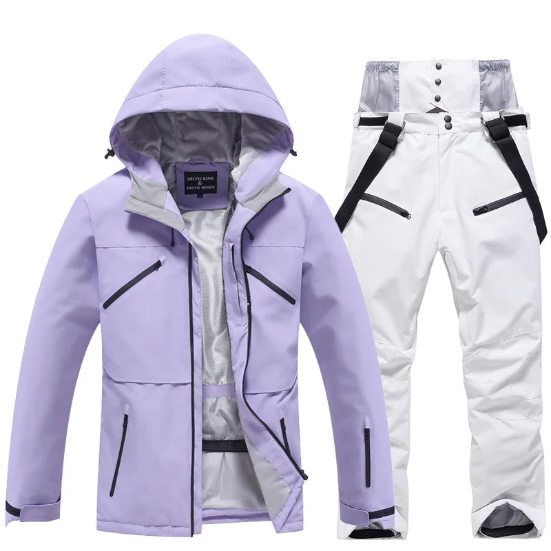 Skianzug | Winter Skianzug Kaufen für Unisex 140 | Zweiteiliges Set für Wintersport