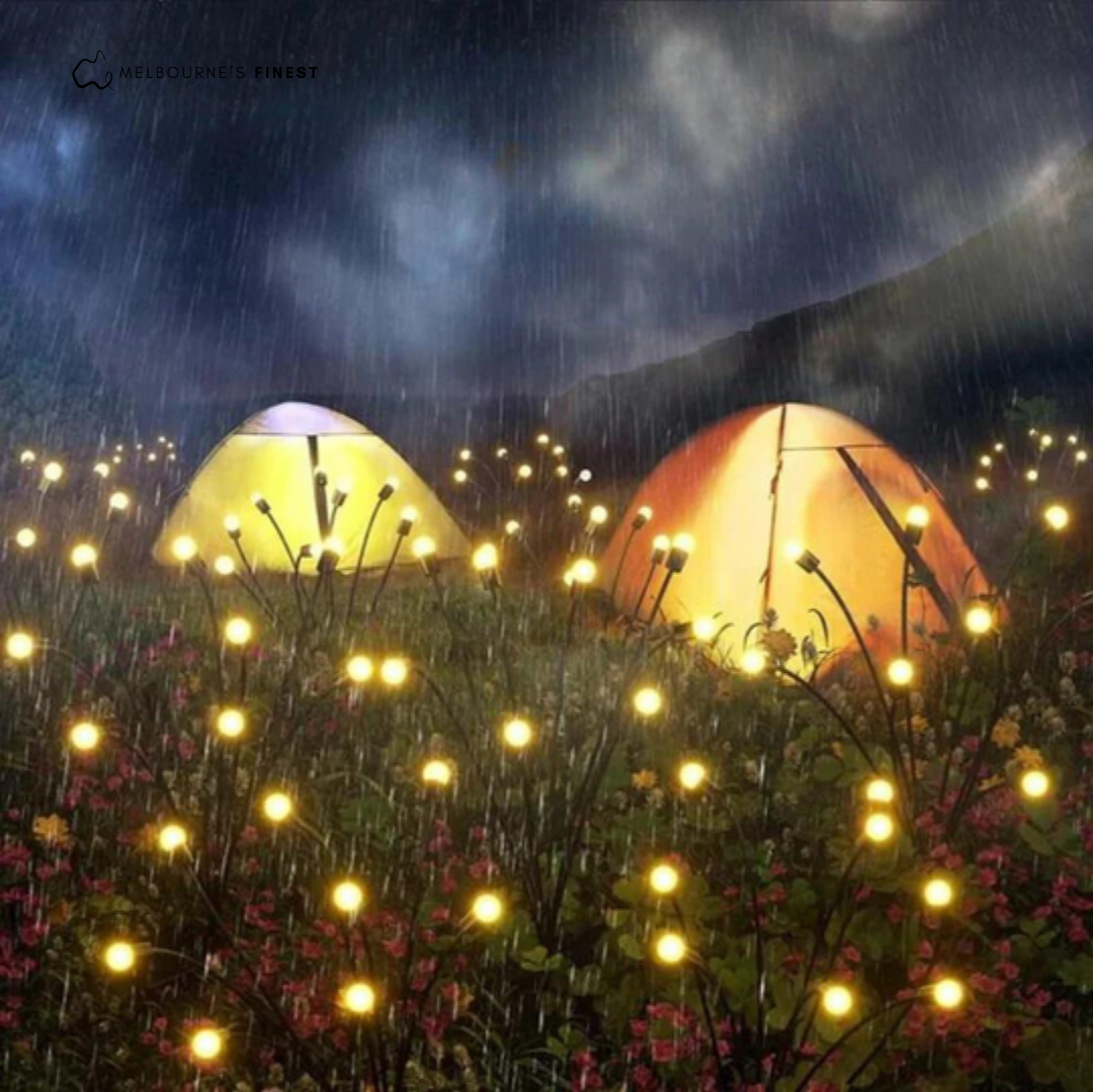 Lampe solaire de jardin à LED avec 8 LED – Conception résistante aux intempéries pour une atmosphère magique dans le jardin