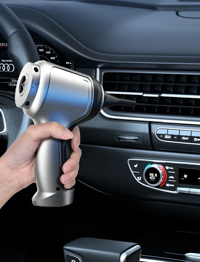 Staubsauger | Akku Staubsauger für Auto und Zuhause mit 95000Pa Saugleistung