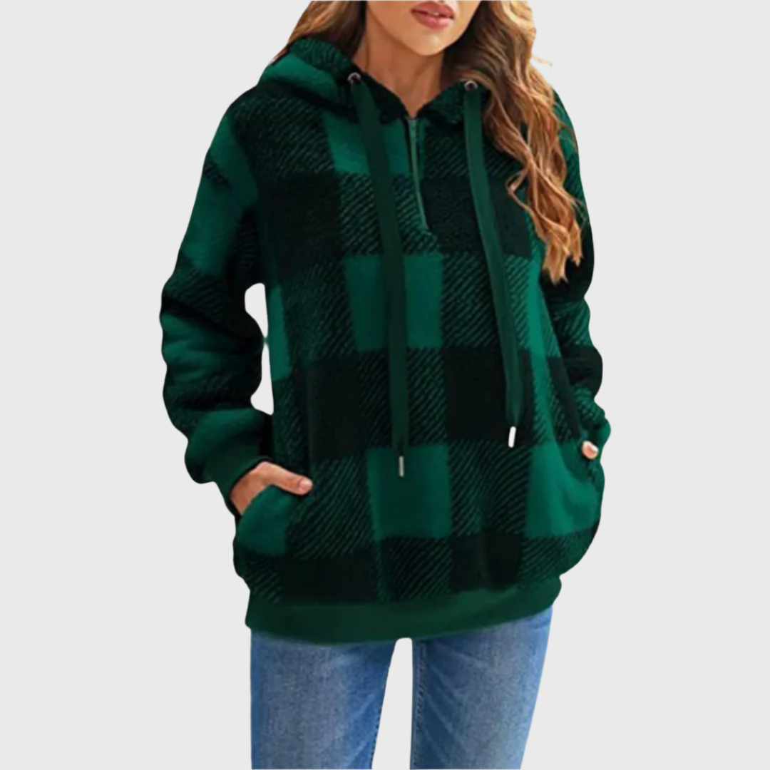 Stylischer Halb-Zip Pullover Damen – Atmungsaktiv, Weich, Bequem, Verschiedene Größen und Farben erhältlich