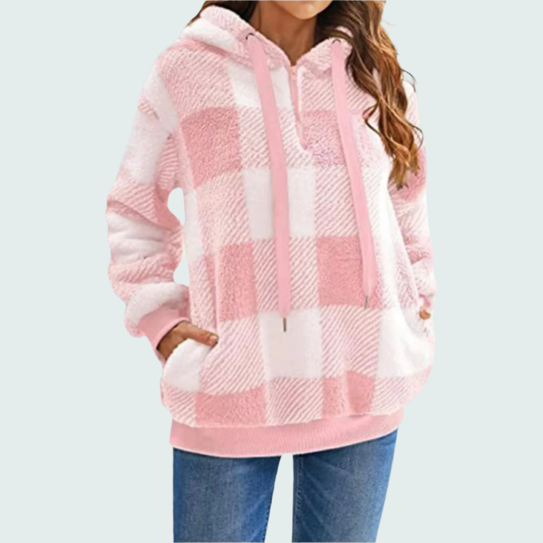 Stylischer Halb-Zip Pullover Damen – Atmungsaktiv, Weich, Bequem, Verschiedene Größen und Farben erhältlich