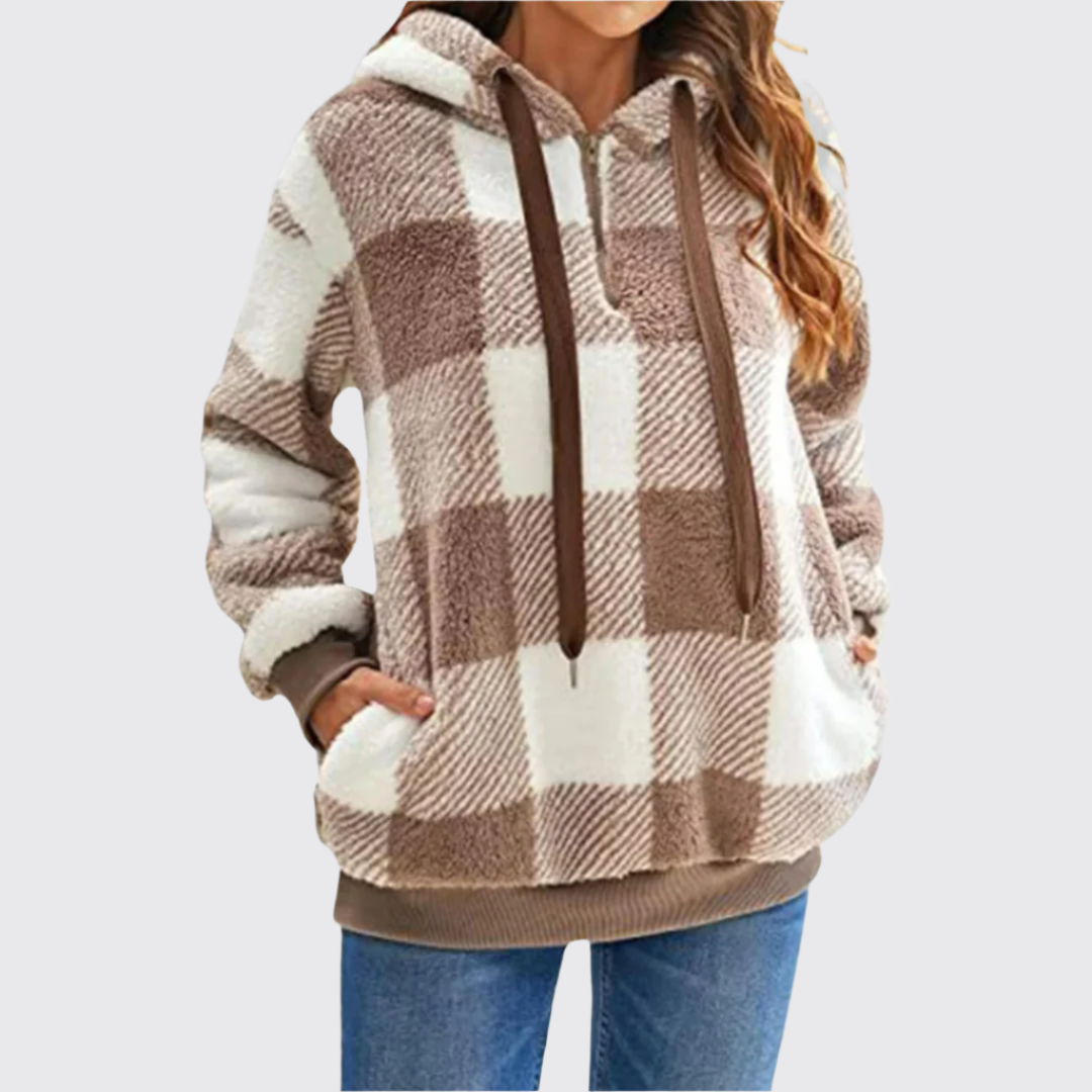 Stylischer Halb-Zip Pullover Damen – Atmungsaktiv, Weich, Bequem, Verschiedene Größen und Farben erhältlich